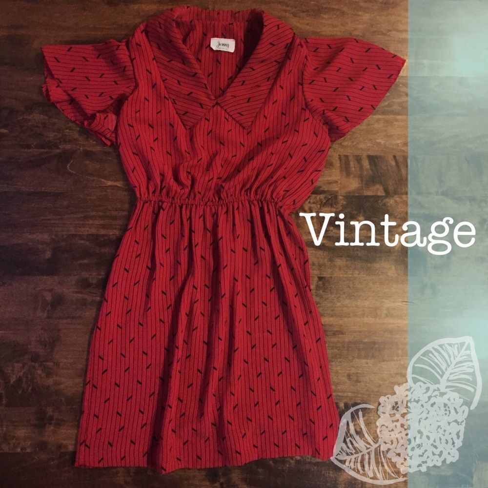 Vintage Collared Mini Dress - Picture 7 of 13